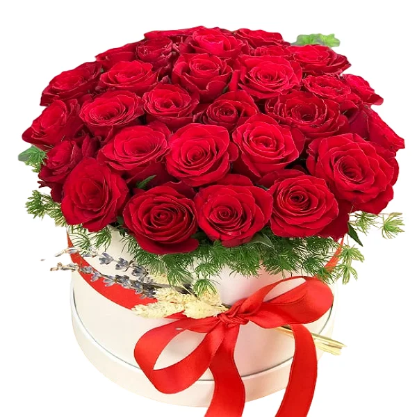 Beyaz Kutu 29 Kırmızı Gül