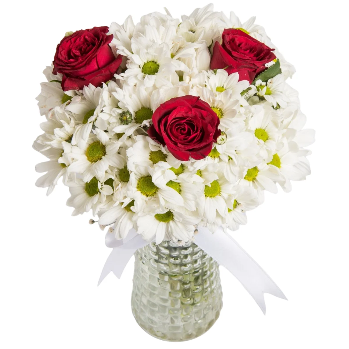 Silindir Vazo Papatya 3 Gül